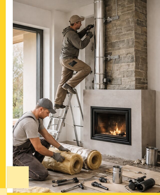 Монтаж дымоходов для каминов в Мелеузе от 15344 р. ЭриданМлз