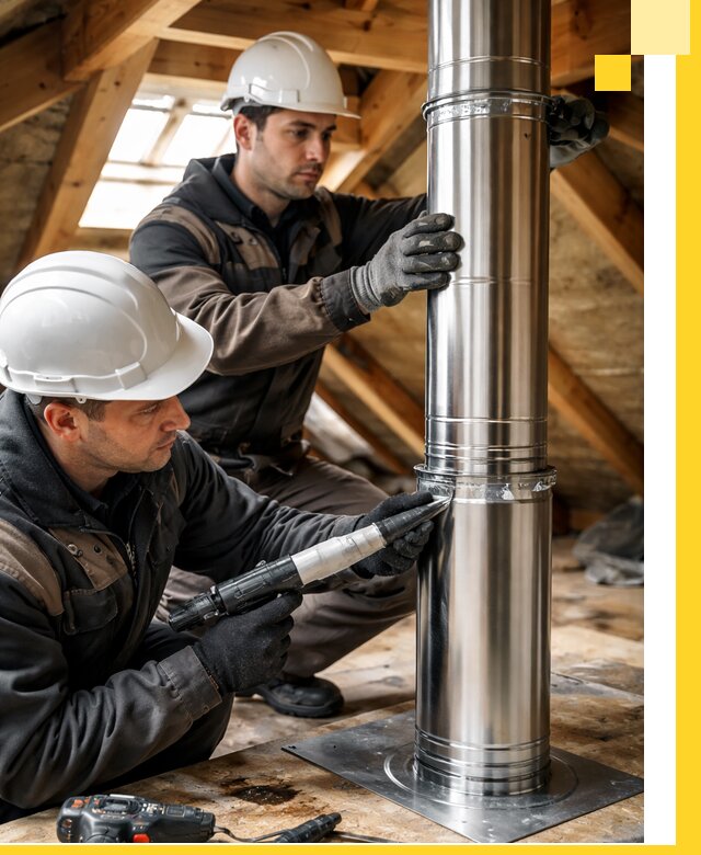 Монтаж дымоходов для каминов в Мелеузе с гарантией качества