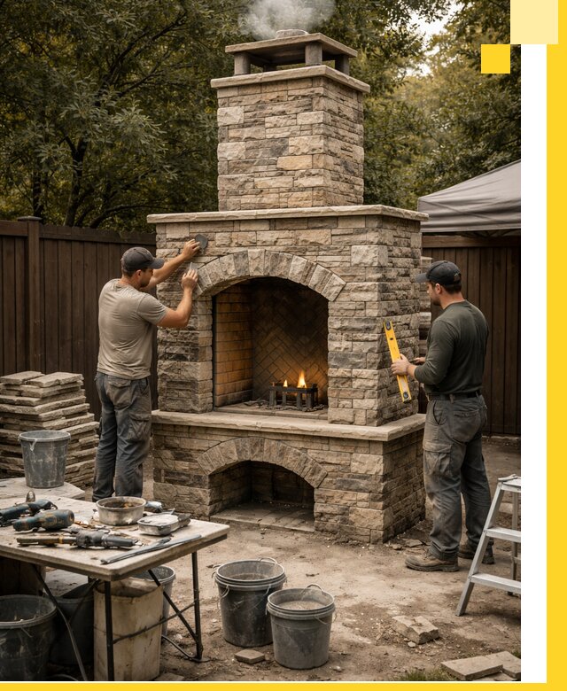 Проектирование и установка уличных каминов в Мелеузе