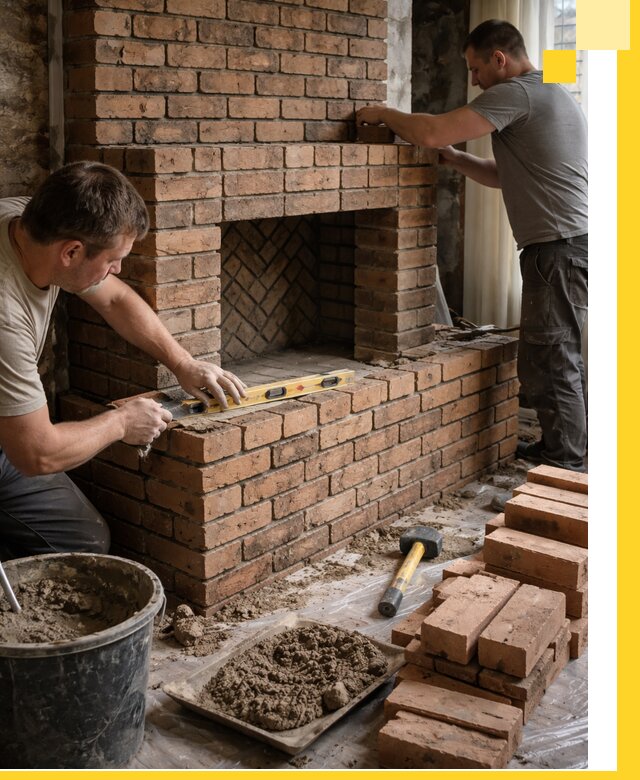 Изготовление и установка кирпичных каминов в Мелеузе