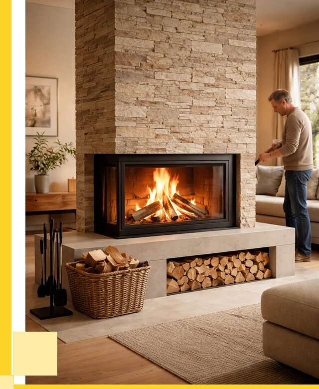 Дровяной камин под ключ в Мелеузе от 204580 р. | ЭриданМлз