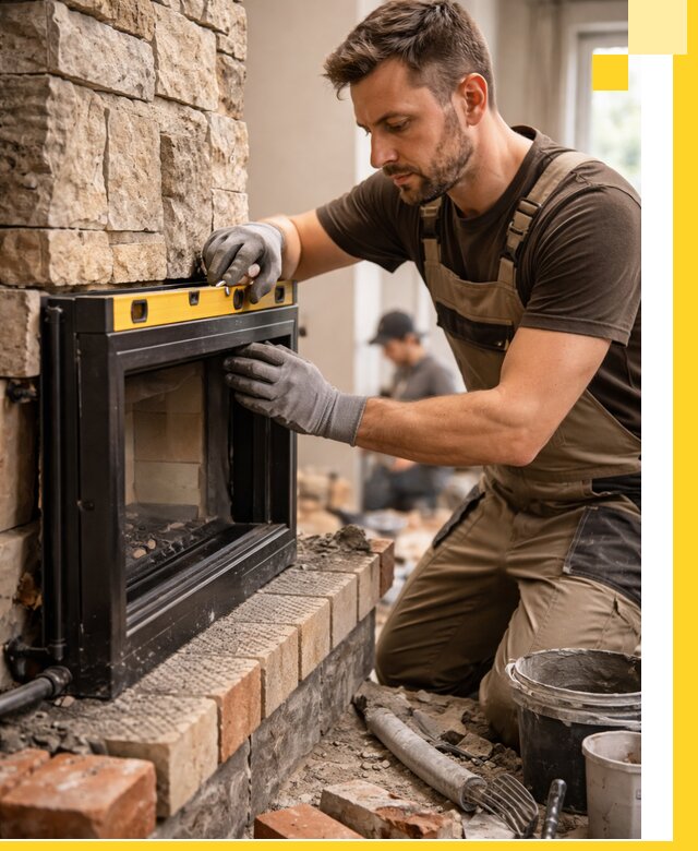 Дровяные камины под ключ в Мелеузе: монтаж, обустройство