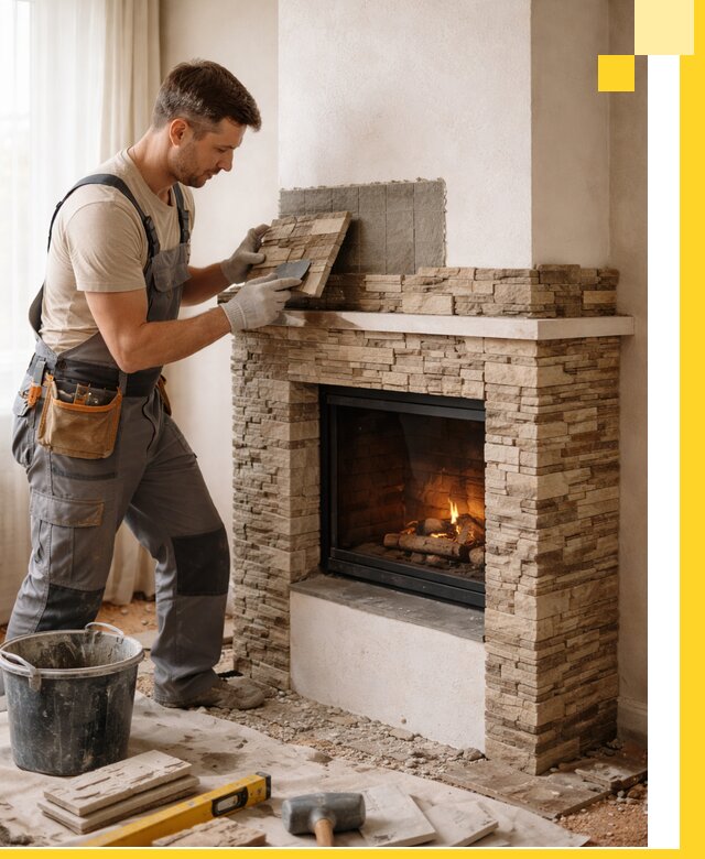 Изготовление и монтаж каминов для дома под ключ в Мелеузе