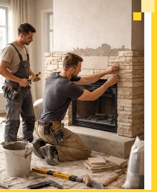 Установка и монтаж каминов для загородного дома в Мелеузе