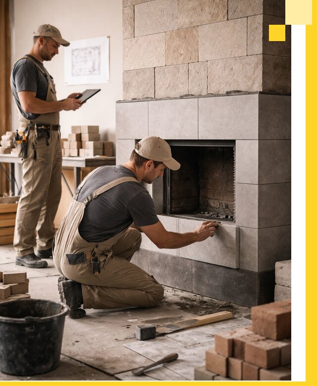 Индивидуальные проекты каминов и каминных систем в Мелеузе