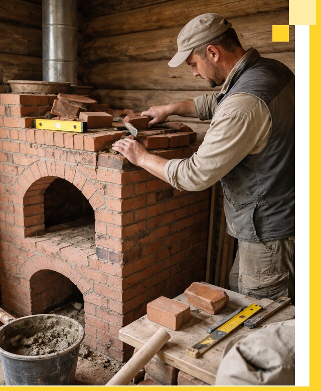 Изготовление и установка русских печей в Мелеузе под ключ