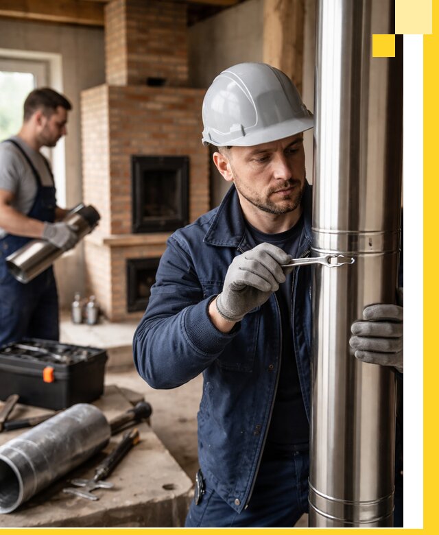 Профессиональный монтаж дымоходов для печей в Мелеузе