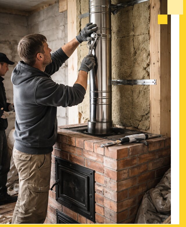 Изготовление и монтаж печей и дымоходов под ключ в Мелеузе