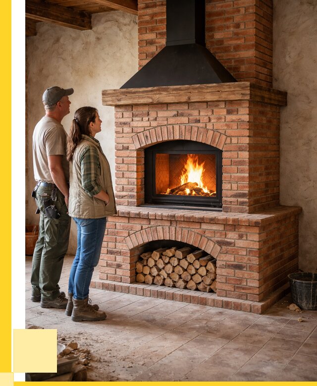 Печи камины из кирпича в Мелеузе от 122748 р. | ЭриданМлз