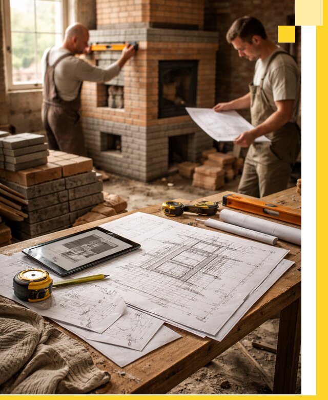 Проекты печей и каминов с индивидуальным дизайном в Мелеузе