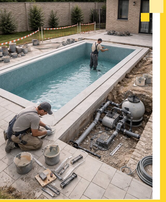 Строительство бассейнов под ключ в Мелеузе: проекты и монтаж