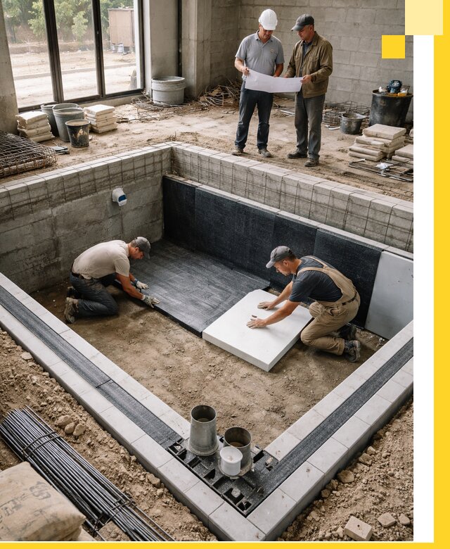 Проекты частных и общественных бассейнов под ключ в Мелеузе