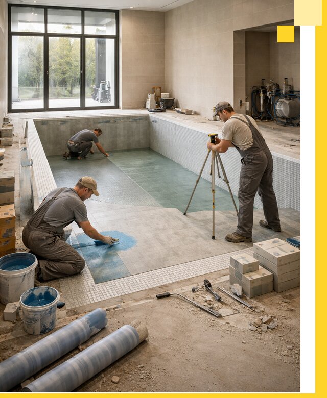 Проект и строительство закрытых бассейнов в Мелеузе под ключ