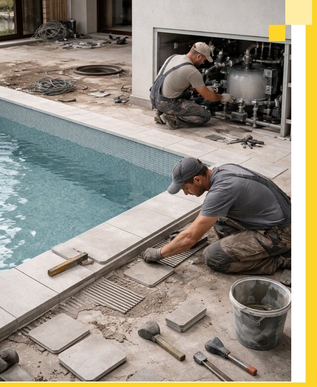 Строительство и монтаж бассейнов в коттедже в Мелеузе