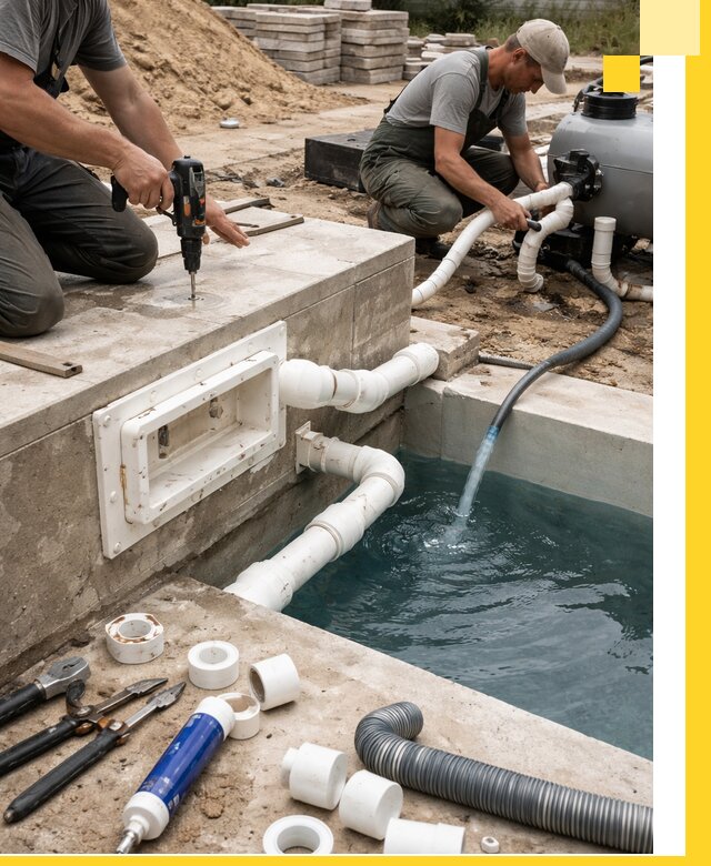 Строительство скиммерных бассейнов под ключ в Мелеузе