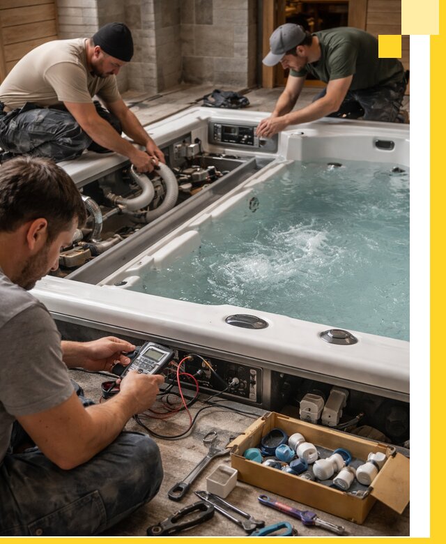 Гидромассажные бассейны под ключ в Мелеузе, дизайн и монтаж