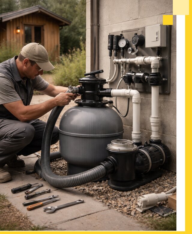 Продажа и монтаж фильтров и насосов для бассейнов в Мелеузе