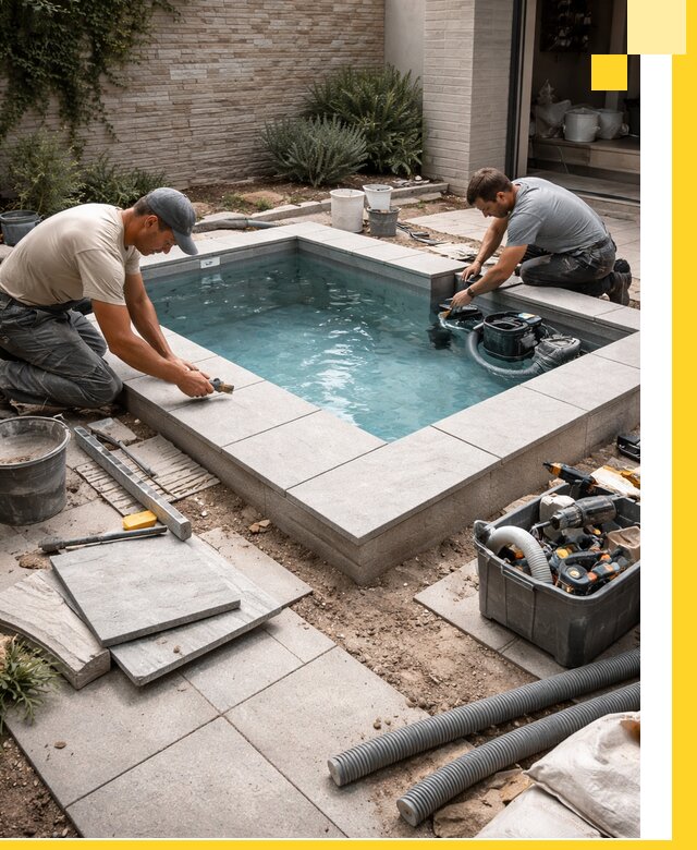 Мини бассейны под ключ в Мелеузе, дизайн и установка