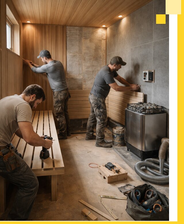 Сауны под ключ в Мелеузе, проектирование, строительство, отделка