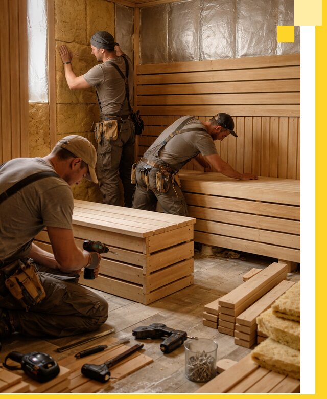 Профессиональное строительство саун под ключ в Мелеузе