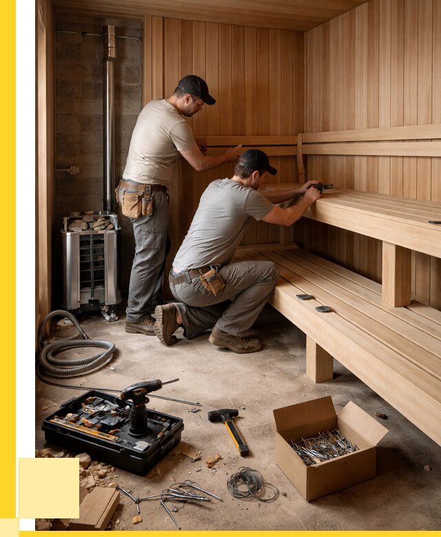Монтаж саун под ключ в Мелеузе от 122748 р. | ЭриданМлз