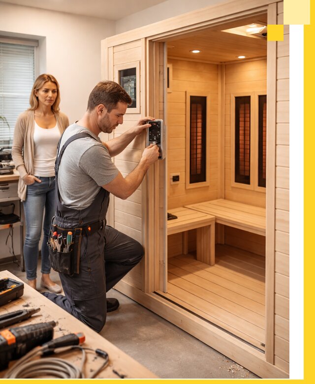 Инфракрасные сауны под ключ в Мелеузе продажа и установка