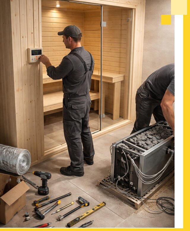 Поставка, установка и монтаж электрических саун в Мелеузе