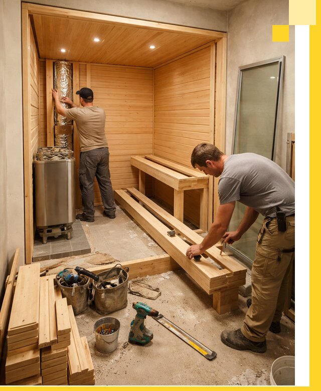 Проектирование и установка домашних саун под ключ в Мелеузе