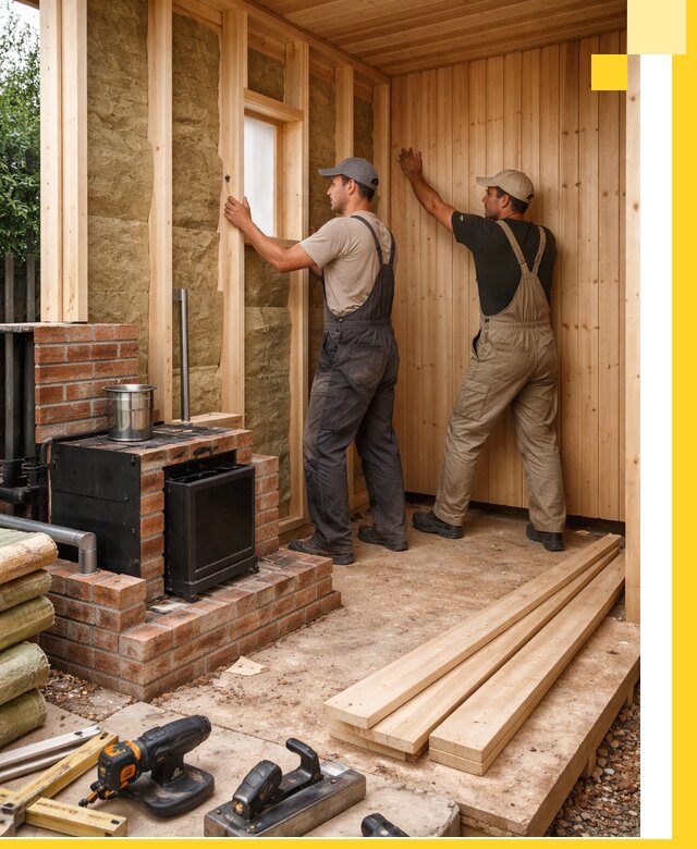 Строительство и установка дачных саун под ключ в Мелеузе