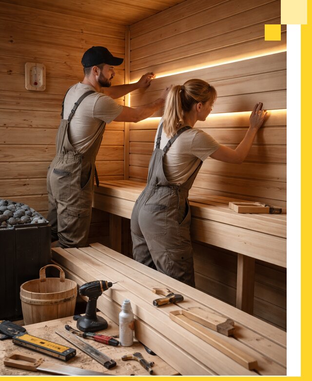 Дизайн саун и бань под ключ с индивидуальным проектом в Мелеузе