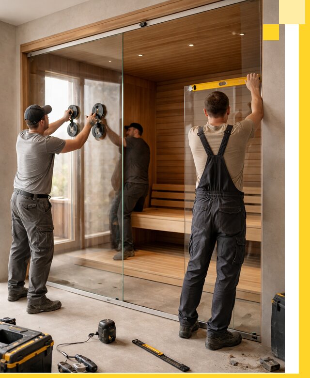 Производство и монтаж стеклянных саун под ключ в Мелеузе