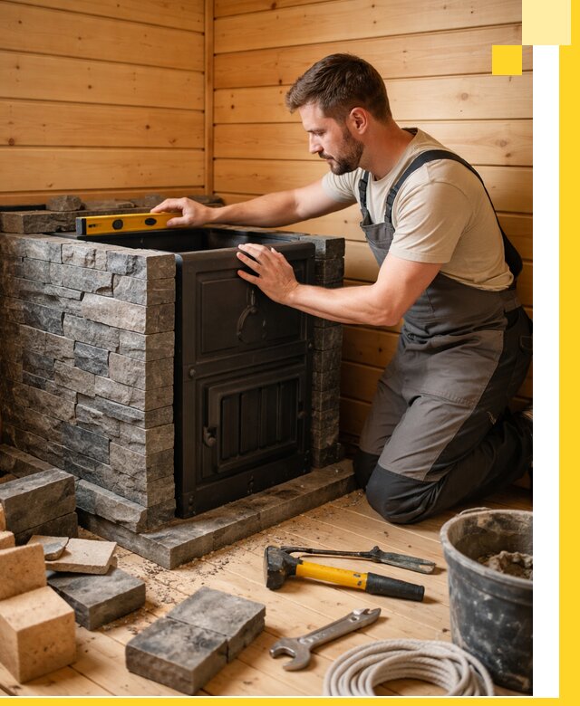 Производство и установка печей для саун под ключ в Мелеузе