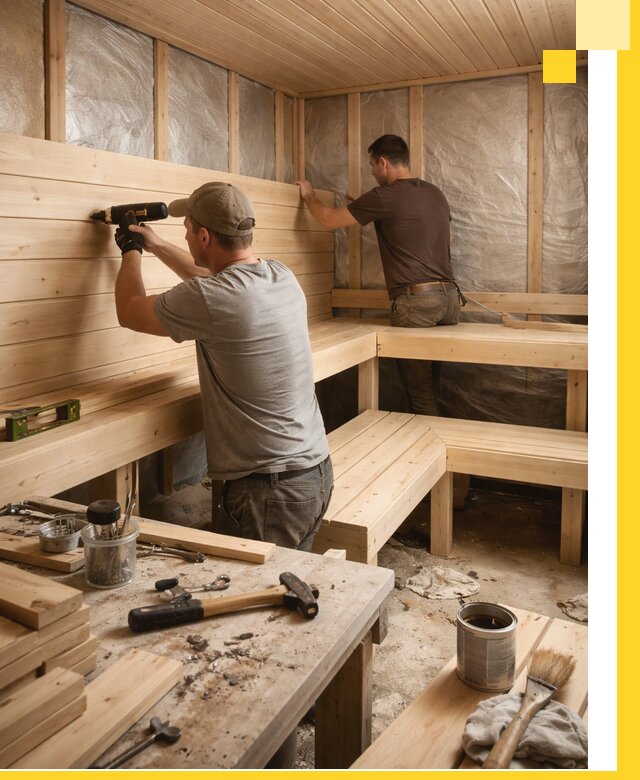 Профессиональная отделка бань и саун под ключ в Мелеузе