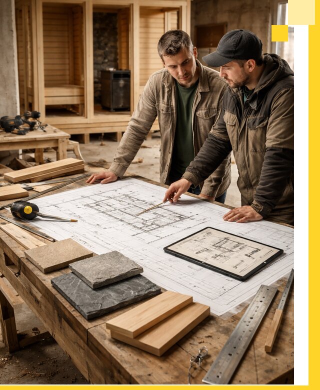 Проекты бань под ключ и планы строительства в Мелеузе