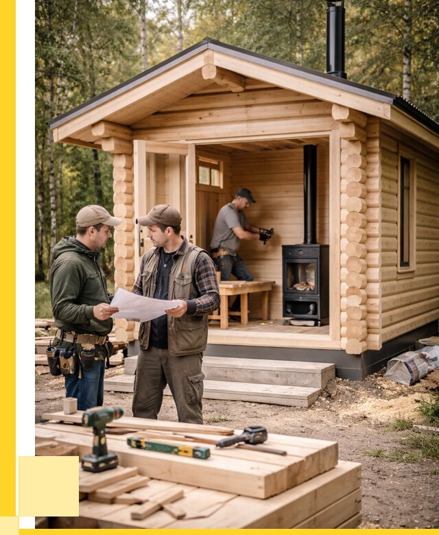 Монтаж бань под ключ в Мелеузе — от 204580 р. | ЭриданМлз