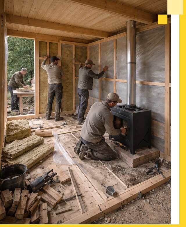 Профессиональный монтаж бань под ключ в Мелеузе для дома