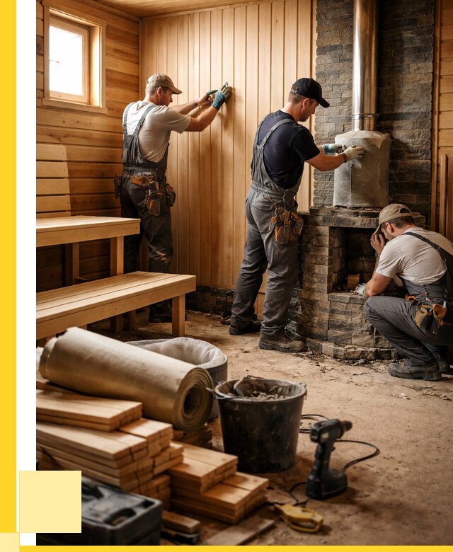 Ремонт бань под ключ в Мелеузе от 46031 р. | ЭриданМлз