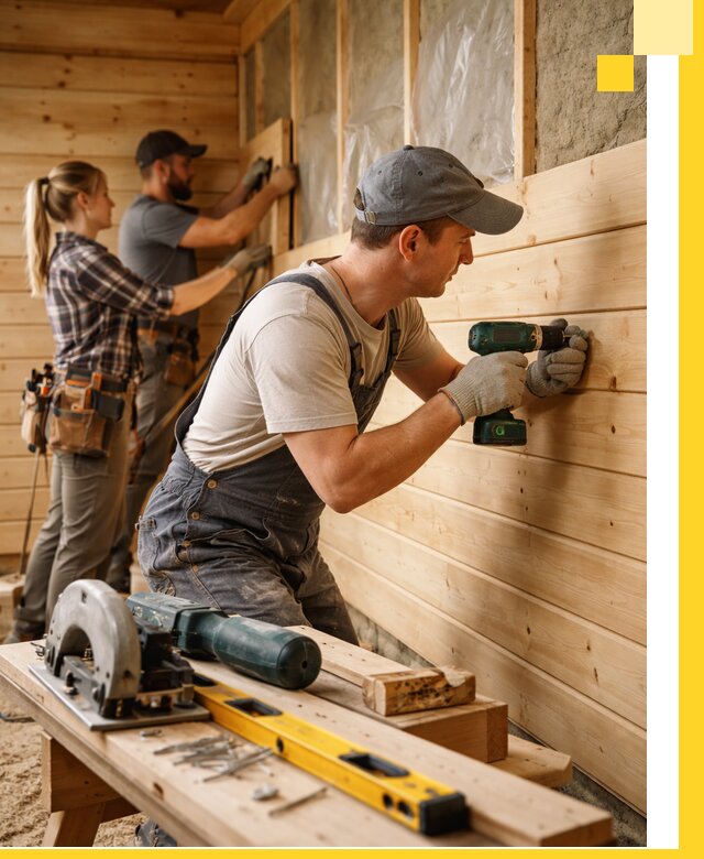 Обшивка бань под ключ в Мелеузе: отделка стен и потолков