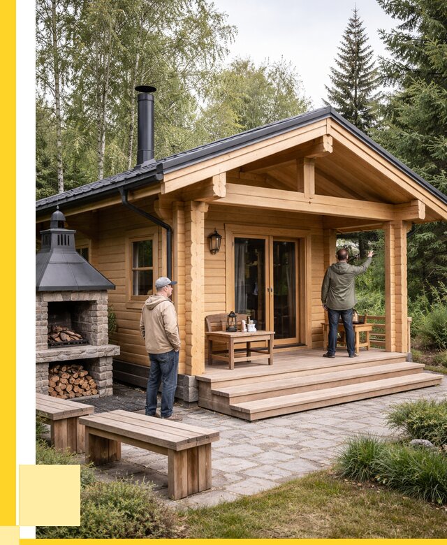 Деревянные бани под ключ в Мелеузе от 460305 р. | ЭриданМлз