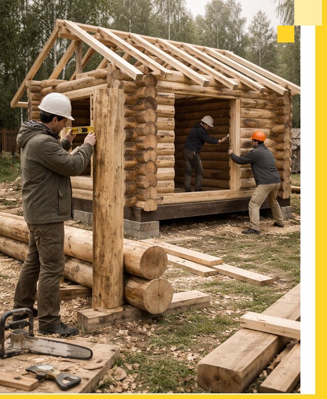 Строительство бань для дачи под ключ в Мелеузе с доставкой и монтажом