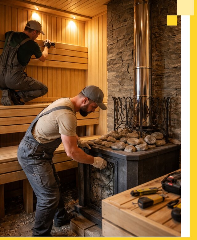 Комплексный дизайн бань, саун и зон отдыха в Мелеузе