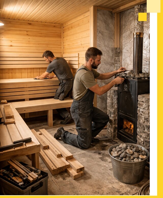 Дизайн и строительство интерьеров бань под ключ в Мелеузе