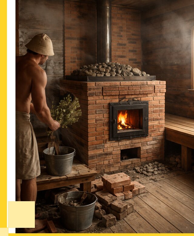 Кирпичные банные печи в Мелеузе от 92061 р. | ЭриданМлз