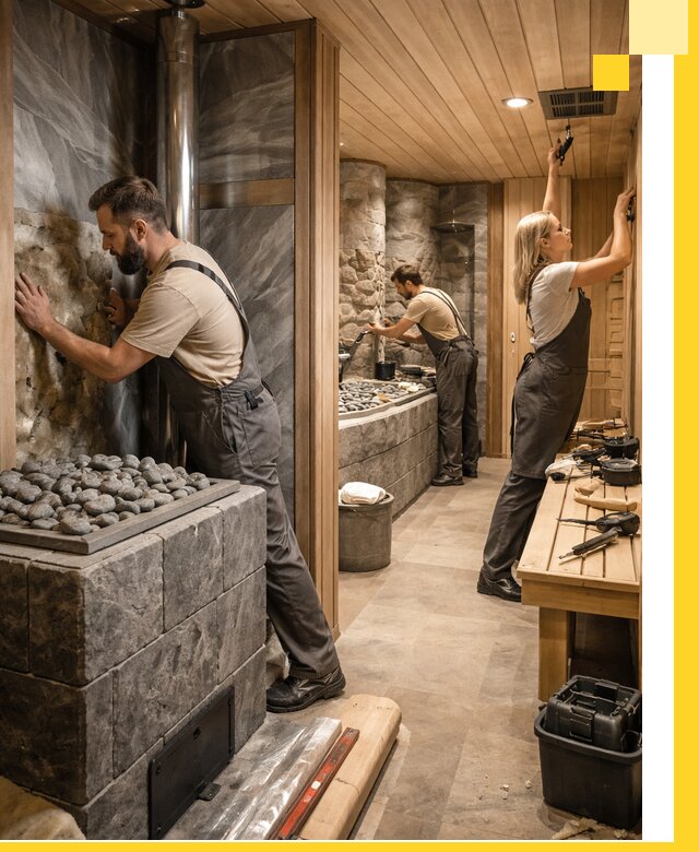 Строительство бань и SPA процедур в Мелеузе под ключ и отделкой