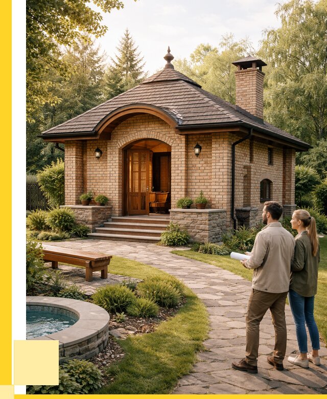 Проект кирпичной бани в Мелеузе от 30687 р. | ЭриданМлз