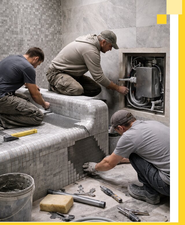 Проекты хамамов под ключ в Мелеузе и дизайн и строительство