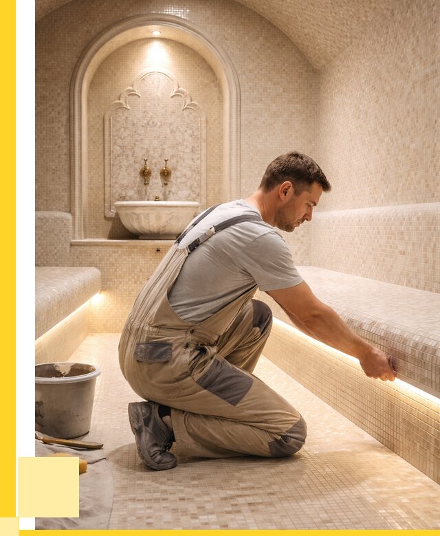 Отделка хамамов под ключ в Мелеузе от 5626 р. | ЭриданМлз