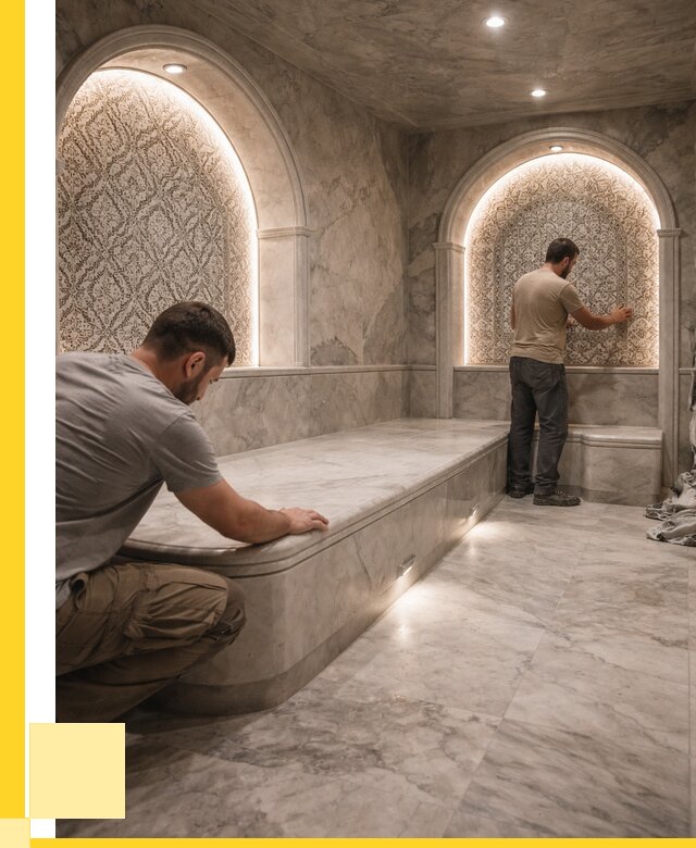 Турецкие бани под ключ в Мелеузе от 255725 р. | ЭриданМлз