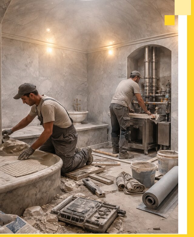 Строительство турецких бань хаммам под ключ в Мелеузе