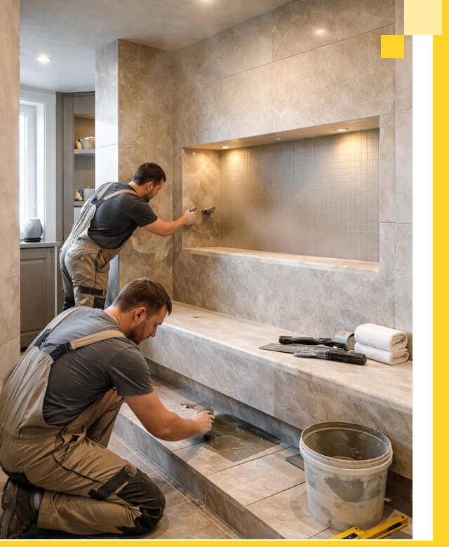 Профессиональное строительство хамама в квартире в Мелеузе